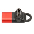 Miniatyrbilde 6 av 7: Kladdelader til 8-pinners adapter 90 grader rød laderkonverterer klokketilbehør for Garmin Fenix Instinct 2S Forerunner Vivomove Vivoactive Venu