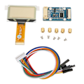 Pikkukuva 1 / 7: 1,51 tuuman näyttömoduuli, 128x64 resoluutio, SPI I2C -liitäntä, täysi katselukulma, läpinäkyvä sininen näyttömoduuli Raspberry Pi:lle