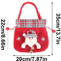 Miniatyrbilde 5 av 5: 3 stk gaveposer med snor for jul, 3D-gaveposer for juleplysj