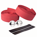 Miniatyrbilde 1 av 3: Sykkeltape Styre Wraps Stang Sykkel 2 deler Tape Sykkel Eva Styre Landeveissykler Tilbehør Breakdown Set Sykkel Red