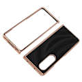 Miniatyrbillede 5 af 7: Telefoncover Nano Elektroplettering Ridsefast Galaxy Tekstur Foldbart Telefonbeskyttelsescover til Samsung Galaxy Z Fold 4 Sort