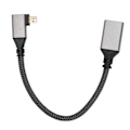 Pikkukuva 5 / 7: HD Multimedia Interface -kaapeli 4K 60Hz Uros-Naaras Micro-HD Multimedia Interface -kaapeli PC-kameralle Projektori Oikea 0,2 metriä / 7,87 tuumaa