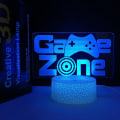 Miniatyrbilde 1 av 3: Kreativ gave Spillromdekorasjon Nattelys Crack Modell Crack Base Game Zone Crack Touch Colorful Set