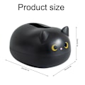 Miniatyrbillede 8 af 10: Tissue Box Söt Cat Tissue Box Servettförvaringsbox Nordic Style black 22*16*13cm