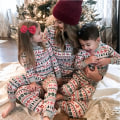 Pikkukuva 2 / 5: Perhevanhemman ja lapsen yhteensopiva kotisetti pyjamat, joulupyjamat pikkulapselle 6