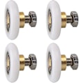 Miniatyrbilde 1 av 5: Dusjdørrull, Rullhjul for Dusjdør Skyvedører Dørrullbyttehjul 4stk (20mm)