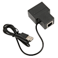 Miniatyrbillede 5 af 7: RJ45 Splitter Adapter 1 til 2 100Mbps Plug and Play Ethernet Splitter Stik LAN Netværksstik til Cat5 Cat5e Cat6 Cat7 Cat8
