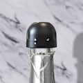 Miniatyrbilde 9 av 9: Silikonforseglet kork for vin- og champagneflasker, svart, 3 stk 3pcs