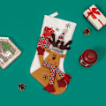 Miniatyrbild 2 av 7: Julstrumpor för julgransprydnader Kid hängsmycke presentpåse 3