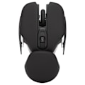 Miniatyrbillede 2 af 7: Ergonomisk trådløs mus med indbygget batteri, justerbar DPI, elektropletteringsproces og integreret design, gaming mus, sort