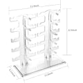 Miniatyrbild 3 av 5: 2-rads solglasögonställ Hållare Glasögon Display Stand Transparent