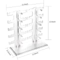 Miniatyrbilde 3 av 5: 2-rads solbrillerstativ Holder Briller Display Stativ Transparent
