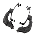 Miniatyrbillede 5 af 7: ARC Skinne Adapter Tilbehør Multi Vinkel Rotation Hjelm Skinne Adapter Hovedtelefon Mount Sort