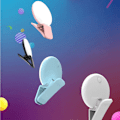 Miniatyrbillede 6 af 7: Bærbar Selfie Flash LED Clip-on Selfie Lys til Nat Sort 57*40*27mm white
