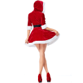 Miniatyrbillede 3 af 5: V-udskæring Plys Kjole, Julekjole, Plus Size Kjole S s