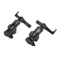 Miniatyrbillede 7 af 7: ARC Skinne Adapter Tilbehør Multi Vinkel Rotation Hjelm Skinne Adapter Hovedtelefon Mount Sort