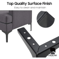 Miniatyrbillede 4 af 5: 6"/15 cm metalmøbelben, La Vane 4 stk metal diamant trekantede bordben Skabsben DIY erstatningsskab Sofa Sofastativ fodskammel