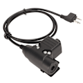 Miniatyrbild 5 av 7: U94 PTT 2-stifts Plug and Play Hands Free Push to Talk-adapter för Alan för Midland Radio