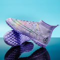 Miniatyrbillede 2 af 5: Herre-fodboldsko Skridsikre fodboldsko Klamper græsfodboldsneakers Yj068 Purple 46