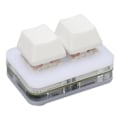 Miniatyrbilde 5 av 7: USB 2-knapps Mini Tastatur med Tilpassbar RGB LED Bakgrunnsbelysning, Makroprogrammering for Windows, OS X og Linux (Hvit)