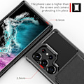 Miniatyrbild 7 av 7: Samsung S24 Ultra - Stöttåligt Skal 4-FACK Korthållare Svart Black