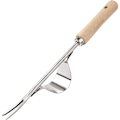 Miniatyrbillede 1 af 5: Haveredskab til manuelt at fjerne ukrudt, lavet af rustfrit stål med træhåndtag. Haveredskab til at fjerne ukrudt i din have, 32 cm lang, 1 stk.