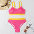 Miniatyrbild 3 av 5: Dam Vadderad Bikini Set Badkläder Baddräkt Sommarbaddräkt Strandkläder Rose red Rose red M