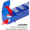 Pikkukuva 2 / 5: Dos Kids Viikkokohtainen (7 päivän) Pill Planner, Kotelo Color May Vary (Printed Lids) L(7-Day)