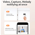 Pikkukuva 3 / 9: HD WiFi Langaton Videoovikello Kamera Yövalvonta Ovikello