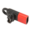 Miniatyrbilde 3 av 7: Kladdelader til 8-pinners adapter 90 grader rød laderkonverterer klokketilbehør for Garmin Fenix Instinct 2S Forerunner Vivomove Vivoactive Venu