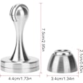 Miniatyrbilde 2 av 4: Magnetisk dørstopp 2-pakke rustfritt stål massiv soft-catch-dør S