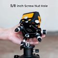 Miniatyrbillede 5 af 5: Laser Niveau Adapter, Stativ i Aluminiumlegering, 1/4\" og 5/8\" Gevind til de fleste Laserniveauer, 360 Graders Roterende Slank Base