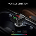 Miniatyrbillede 7 af 7: FM-transmitter X10 med Bluetooth Handsfree 4 i 1 Sort black