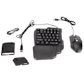 Miniatyrbilde 1 av 7: Halv Hånds Gaming Tastatur og Mus Combo Kablet Gaming Mus Konverter for Android for Harmony for IOS 10.0‑13.3