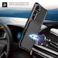 Miniatyrbillede 7 af 8: Samsung S24 - Premium Stødsikkert Læder Cover Kortlomme Solid® S Black