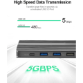 Pikkukuva 5 / 10: 12-in-1 USB Type-C Hub -telakointiasema 4K Dual HDMI