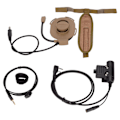 Miniatyrbild 1 av 7: HD01 Militärheadset Ensidig Brusreducering Utomhushörlurar med U94 och Fingermikrofon för Utomhusbruk