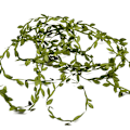 Pikkukuva 4 / 5: 200M/656ft sidenbladformad handgjorda konstgjorda gröna löv för bröllopsdekoration DIY Krans Present Scrapbooking Hantverk falsk blomma