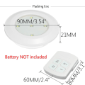 Miniatyrbillede 2 af 9: AAA-batteridrevet LED-lys under skab - fjernbetjening 3Pcs Light with 1Pc Controller