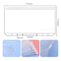 Miniatyrbild 5 av 5: A6 Pärm Budget Pu Läder Planner Fickor Kontantkuvert Organizer System med genomskinlig dragkedja Expense Sheets Notebook