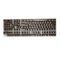 Miniatyrbillede 2 af 5: Keycap Sæt 132 Taster Høj Gennemsigtig PC CBSA Højde Mat Ergonomisk DIY Udskiftnings Keycaps til Mekanisk Tastatur Sort
