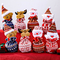 Miniatyrbillede 1 af 5: Julepynt gavepose, Julemand Snemand Elg Bjørn (8 stk)