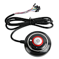 Pikkukuva 6 / 7: PC Virtapainike Vahva ABS Kevyt Helppo Asennus Plug and Play PC Virtakytkin Internetkahvilaan 2 USB ja Audio