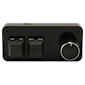 Miniatyrbilde 6 av 7: Mini 2-tasters tastatur med knott, tilpassbar makroprogrammering, hot-swappable blå bryter, enhånds mekanisk tastatur for gaming