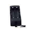 Miniatyrbillede 3 af 3: 2x Batterilader / Oplader - 18650 Batterier Black Svart