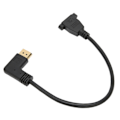 Pikkukuva 6 / 7: Oikeakulmainen Displayport-kaapeli, jossa kaksoisreikäinen lukitus, 4K HD 90 asteen kulma Displayport-sovitin DP 1.2:lle