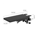 Miniatyrbillede 2 af 7: Skrivebordsarmlæn Sort Ergonomisk Design Robust Holdbar Klemme På Computerarmlæn til Stationær Computermus Sort