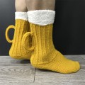 Miniatyrbild 8 av 8: Julklapp 3D Öl mugg strumpor Unisex Winter Warm Floor Sock