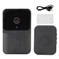 Miniatyrbillede 1 af 7: WIFI Video Dørklokke HD 1080P IR Nattesyn Fjernbetjent Visuel Intercom Dørklokke til Hjemmet Sort