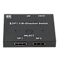 Miniatyrbillede 6 af 7: DisplayPort Switch 2x1/1x2 DisplayPort Bi-direktionel Switch Understøtter 8K 30Hz 5K 60Hz 4K 120Hz/60Hz til Skærm Laptop